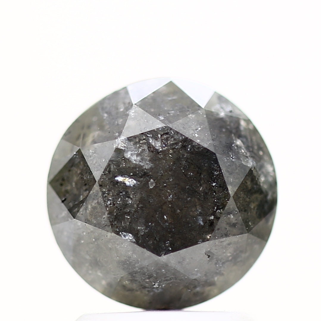 2.02 Carat Gray Round Shape Brilliant Cut Natural Loose Diamond